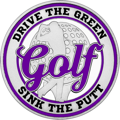 Purple "Golf" with Purple Outer Circular Borders